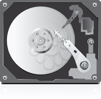 Royalty Free Clipart Image of a Hard Drive