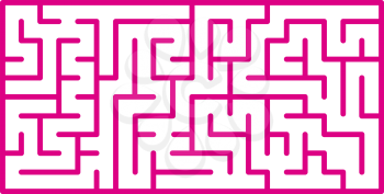 Royalty Free Clipart Image of a Maze