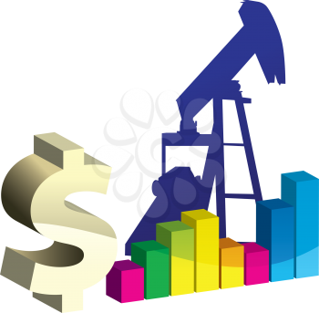 Royalty Free Clipart Image of an Oil Pump
