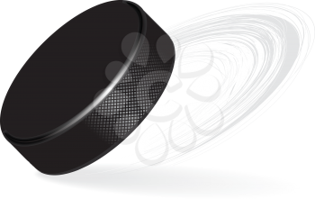 Royalty Free Clipart Image of a Hockey Puck