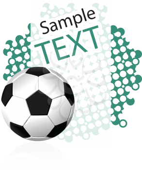 Royalty Free Clipart Image of a Soccer Background 