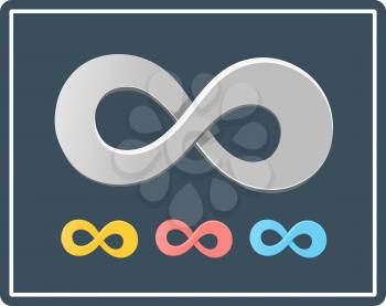 Royalty Free Clipart Image of the Symbol of Infinity