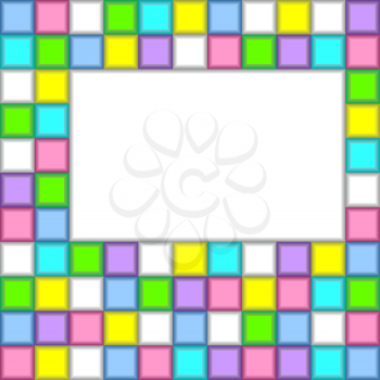 Background of colored squares.