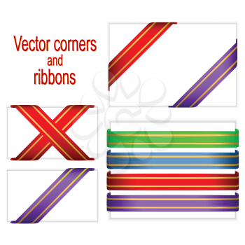 Corners and ribbons.