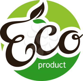 Eco label, vector illustration, idea for Farm Market