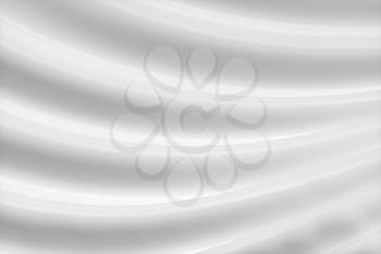 White pleated cloth background, 3d rendering. Computer digital drawing.