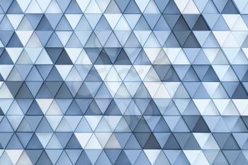Repeating triangle cubes background, 3d rendering. Computer digital drawing.