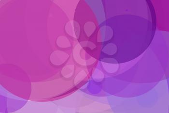 Abstract minimalist violet illustration with circles and white background