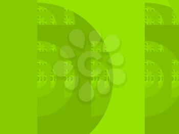 Chartreuse yellow green abstract fractal illustration useful as a background
