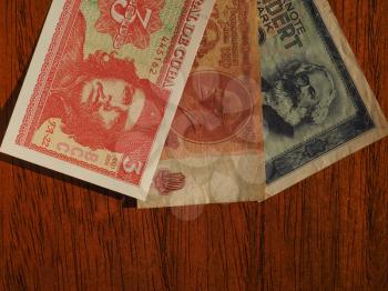 vintage withdrawn money of communist countries including Cuba, Soviet Union (SSSR), East Germany (DDR)