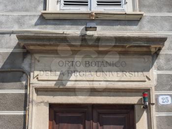 Orto Botanico della Regia Universita (meaning Botanical Gardens of Royal University) in Turin, Italy