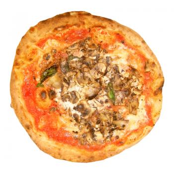 Italian Funghi mushroom pizza traditional food from Italy