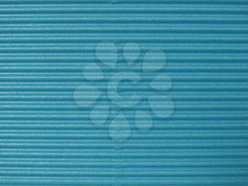 Blue corrugated cardboard sheet background