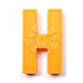 Magnetic uppercase letter H of the British alphabet