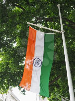 the Indian national flag of India, Asia