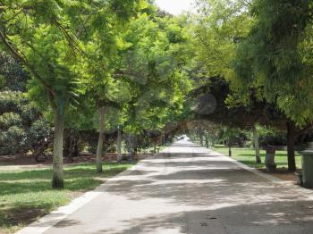 Giardini pubblici (Public urban park) in Cagliari, Italy