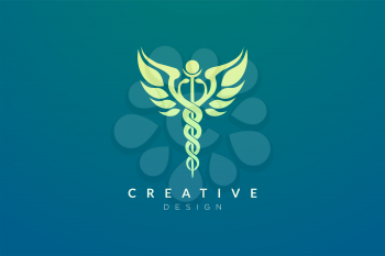 Vector design Symbol of world medical health with a minimalist and modern form