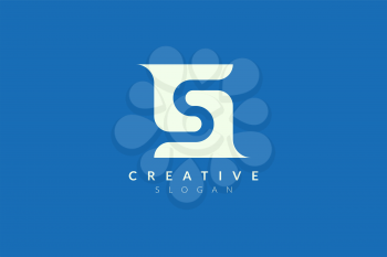 Design an abstract letter S logo. Minimalist and modern vector illustration design suitable for business and brands