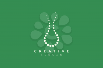 DNA structure logo design. Minimalist and modern vector illustration design suitable for business and brands