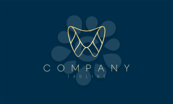 This logo design is perfect for a stylish luxury dental care clinic.