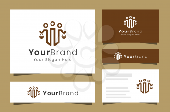 This simple logo design is perfect for lawyers or related law