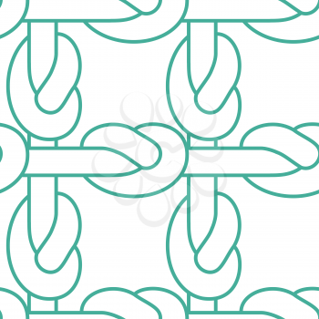Rope node pattern. Bonded twine ornament.  Textile texture
