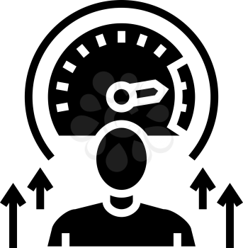 growth mindset soft skill glyph icon vector. growth mindset soft skill sign. isolated contour symbol black illustration