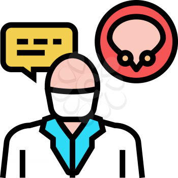urologist doctor consultation color icon vector. urologist doctor consultation sign. isolated symbol illustration