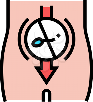 sperm sterilization color icon vector. sperm sterilization sign. isolated symbol illustration