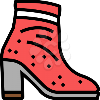 velvet shoe care color icon vector. velvet shoe care sign. isolated symbol illustration