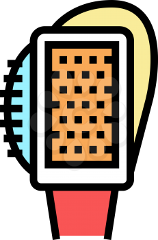 multifunctional brush shoe care color icon vector. multifunctional brush shoe care sign. isolated symbol illustration