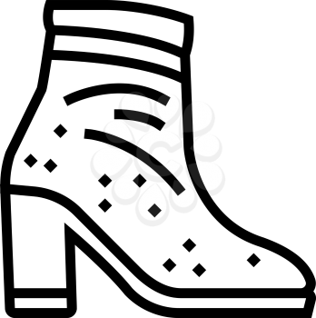 velvet shoe care line icon vector. velvet shoe care sign. isolated contour symbol black illustration