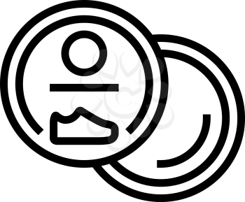 impregnation shoe care line icon vector. impregnation shoe care sign. isolated contour symbol black illustration