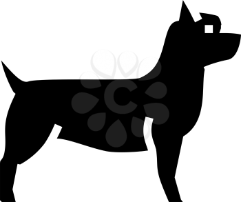 yorkshire terrier dog line icon vector. yorkshire terrier dog sign. isolated contour symbol black illustration