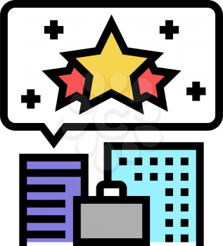 company reputation management color icon vector. company reputation management sign. isolated symbol illustration