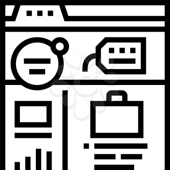 social network line icon vector. social network sign. isolated contour symbol black illustration