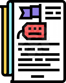 storytelling reputation management color icon vector. storytelling reputation management sign. isolated symbol illustration