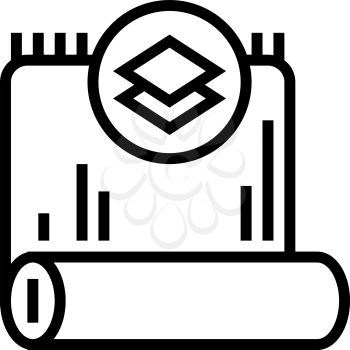 silk textile line icon vector. silk textile sign. isolated contour symbol black illustration