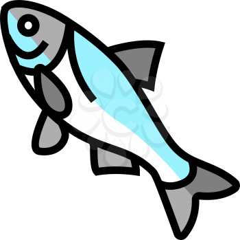 bighead carp color icon vector. bighead carp sign. isolated symbol illustration