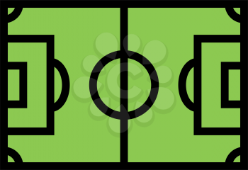field soccer color icon vector. field soccer sign. isolated symbol illustration