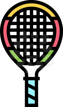 junior tennis racquet color icon vector. junior tennis racquet sign. isolated symbol illustration
