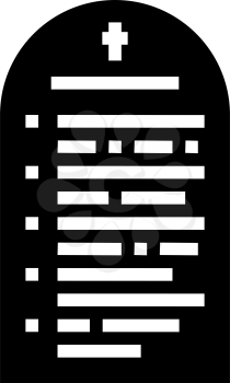 prayer christianity glyph icon vector. prayer christianity sign. isolated contour symbol black illustration