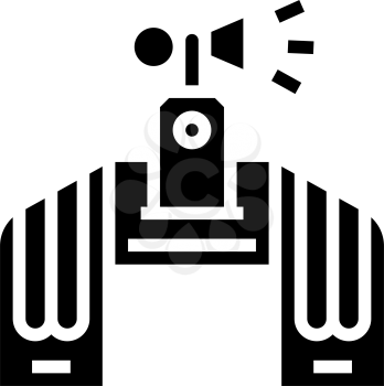 fan attributes glyph icon vector. fan attributes sign. isolated contour symbol black illustration