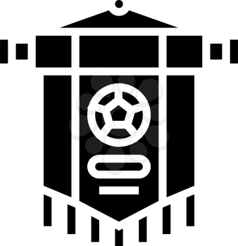 club soccer glyph icon vector. club soccer sign. isolated contour symbol black illustration