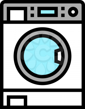 laundry machine color icon vector. laundry machine sign. isolated symbol illustration
