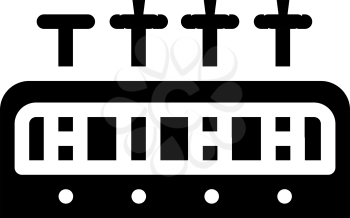 analysis tubes glyph icon vector. analysis tubes sign. isolated contour symbol black illustration