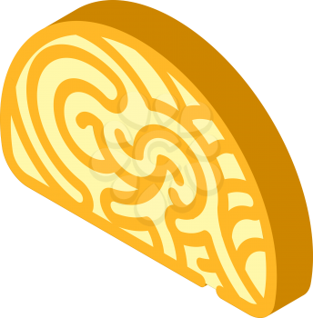 marine shell isometric icon vector. marine shell sign. isolated symbol illustration