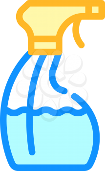 sanitation sprayer bottle color icon vector. sanitation sprayer bottle sign. isolated symbol illustration
