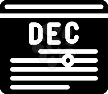 accounting revenue calendar glyph icon vector. accounting revenue calendar sign. isolated contour symbol black illustration