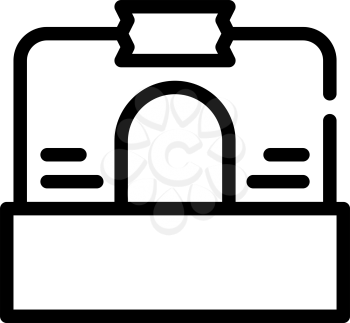 brokerage office line icon vector. brokerage office sign. isolated contour symbol black illustration